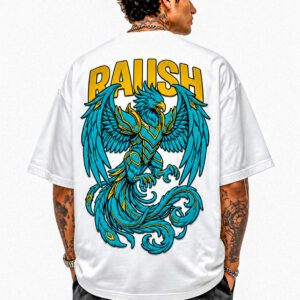 Phoenix Puff Print Oversized Unisex T-Shirt
