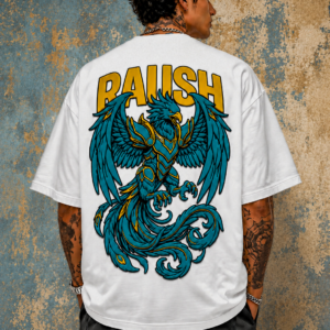 Phoenix Puff Print Oversized Unisex T-Shirt